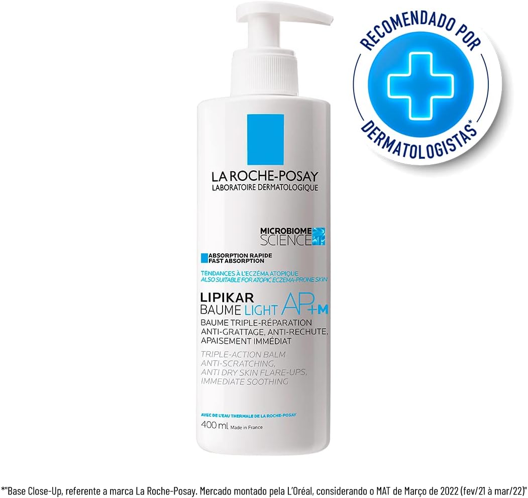 La Roche-Posay, Bálsamo Hidratante Corporal e Facial, 400ml