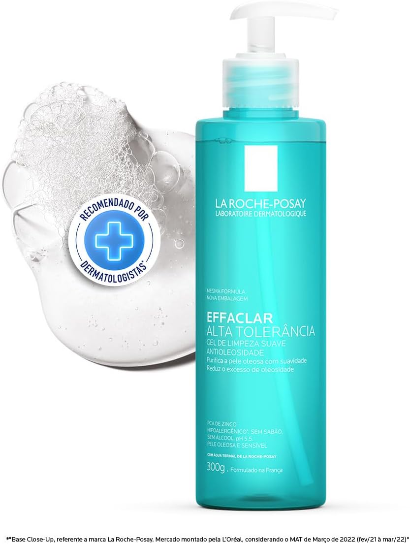 La Roche-posay Effaclar Gel Alta Tolerância. Limpeza Facial, 300g